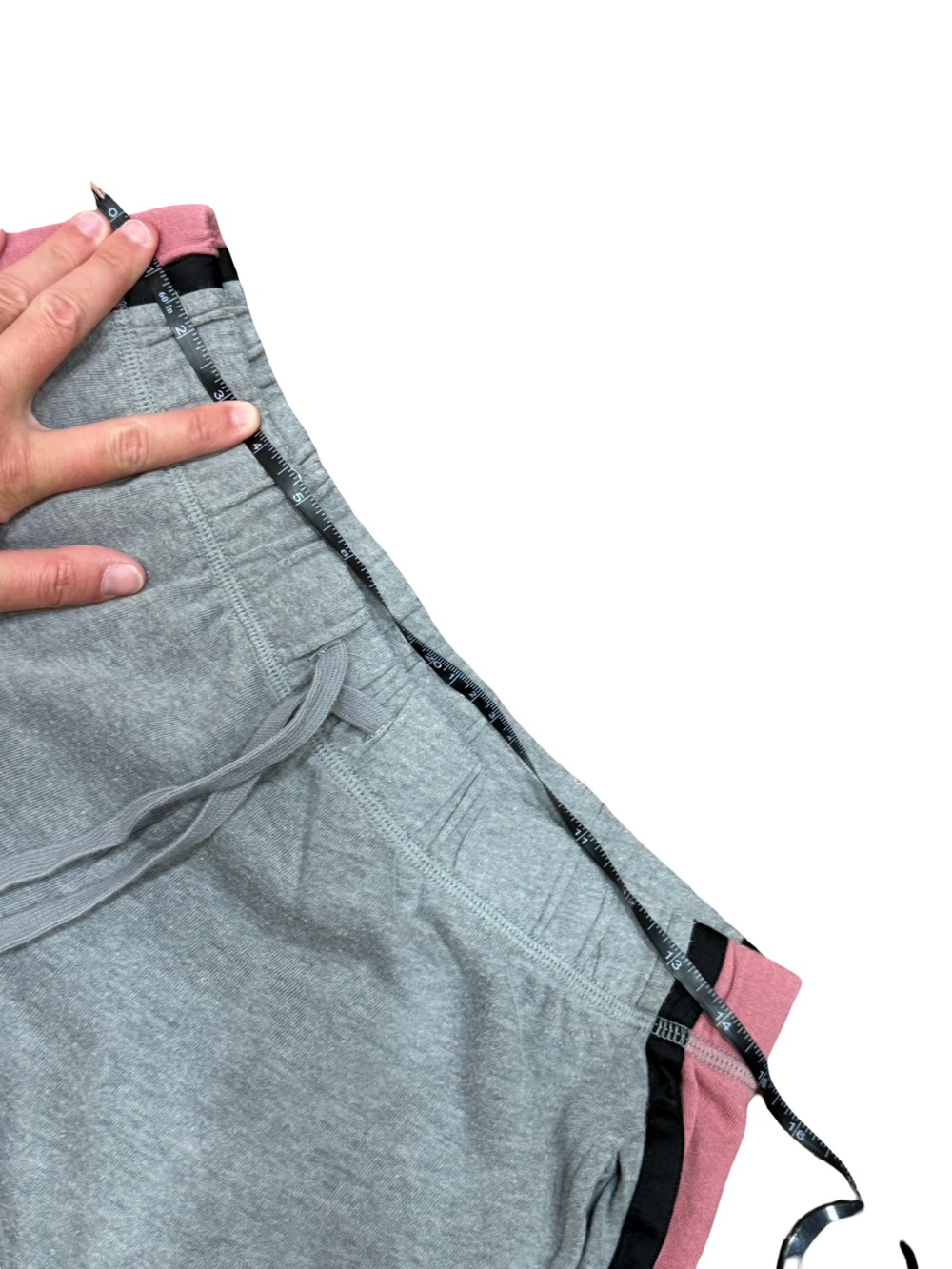 Victoria's Secret PINK Boyfriend Sweatpants Gray Heather Side Stripe Size Small - Picture 5 of 11